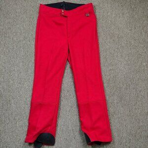 Vintage WHITE STAG Skiwear Pants Women's 34 Red Insulated Snow Outdoors Winter